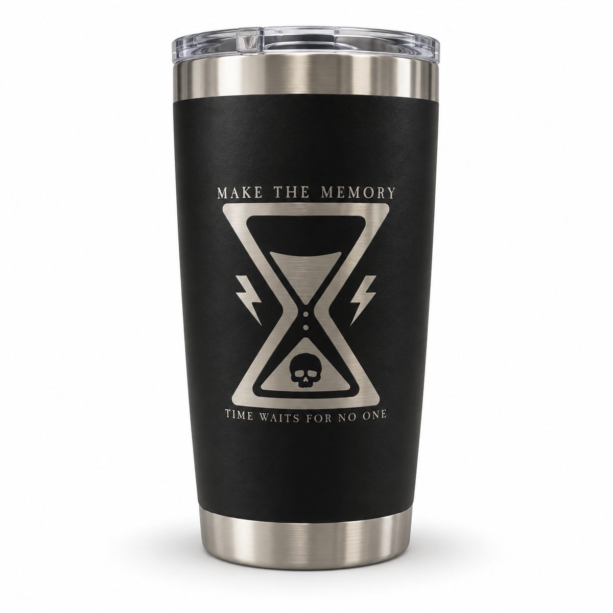 Time Waits For No One Tumbler - Black